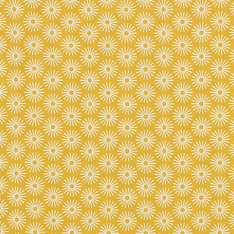 Jersey de coton faire briller les fleurs – jaune curry, image number 1