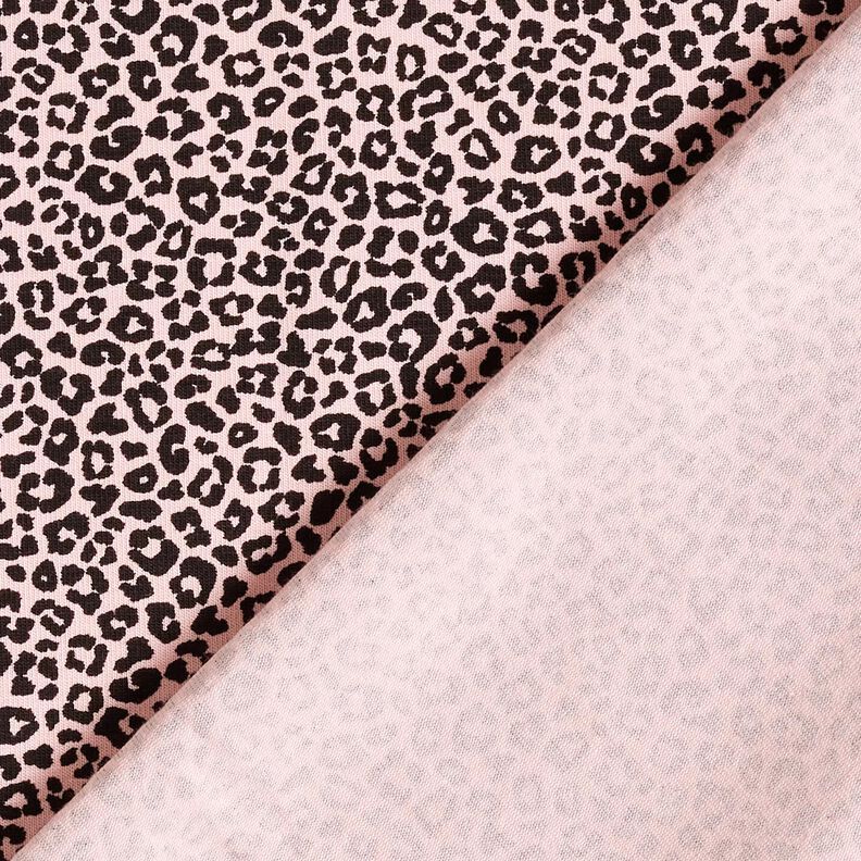 Jersey coton Mini imprimé léopard – rose clair/noir, image number 4