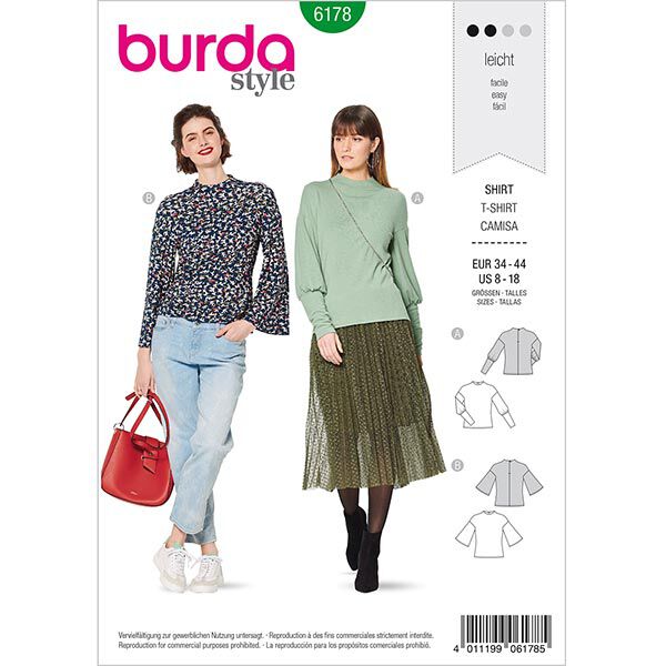 Haut, Burda 6178 | 34-44, image number 1