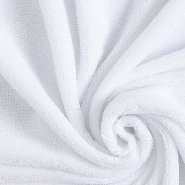Tissu éponge douillet Bambou Uni – blanc,  image number 1