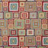 Tissu de décoration Gobelin Aspect crocheté – noir/rouge,  thumbnail number 1
