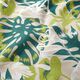 Tissu de décoration Canvas Feuilles de palmier – beige clair/vert genévrier,  thumbnail number 2