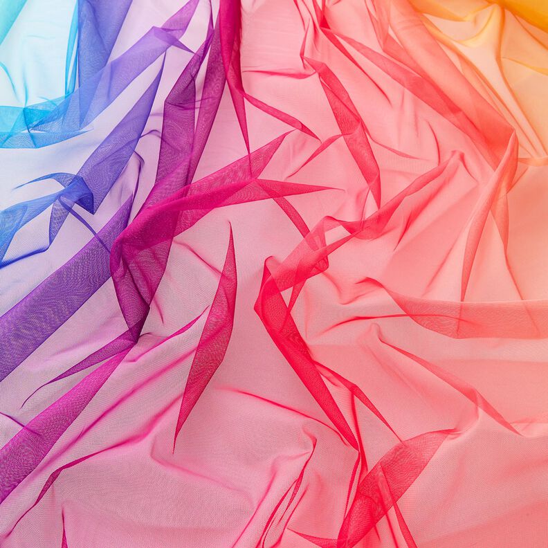 Softmesh Tracé d’arc-en-ciel – bleu aqua/rose intense, image number 3