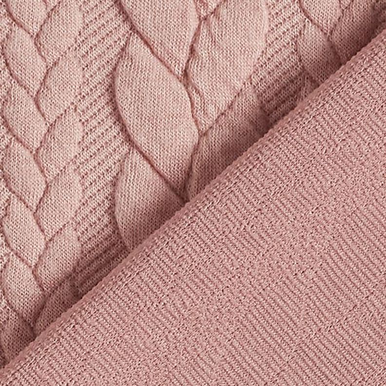Jersey jacquard Cloqué Torsades – rosé,  image number 4