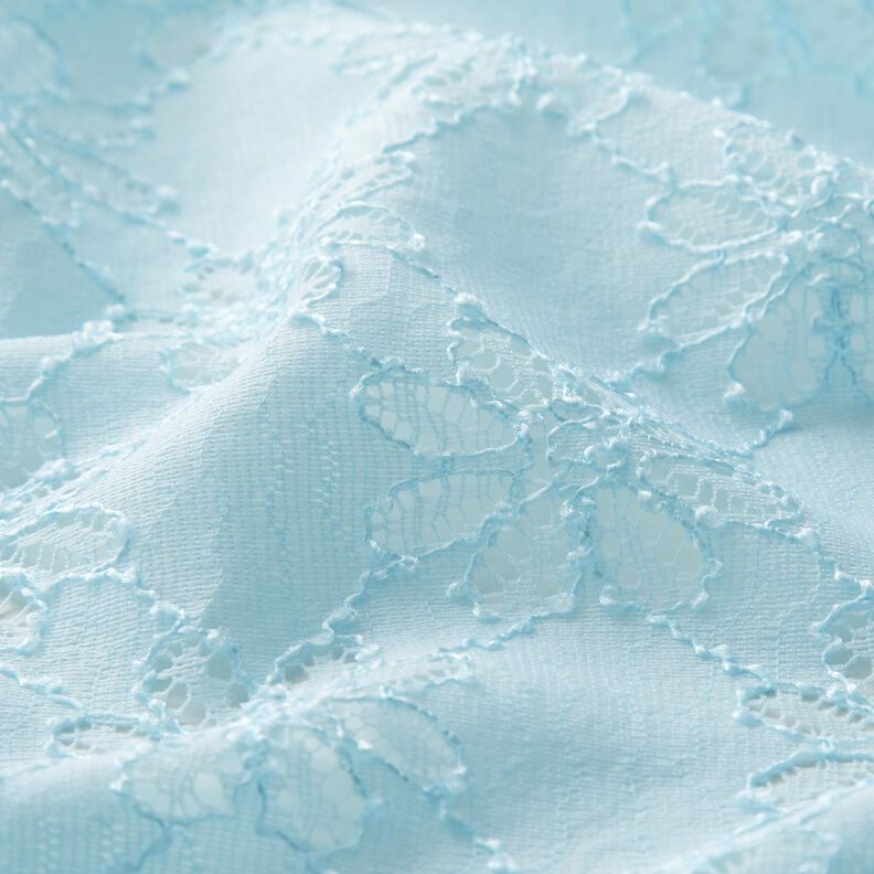 Stretch Fleurs en dentelle – bleu glacier,  image number 2