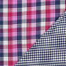 Tissu double gaze de coton Karo Double face | Poppy Fabrics – lilas/bleu marine,  thumbnail number 4
