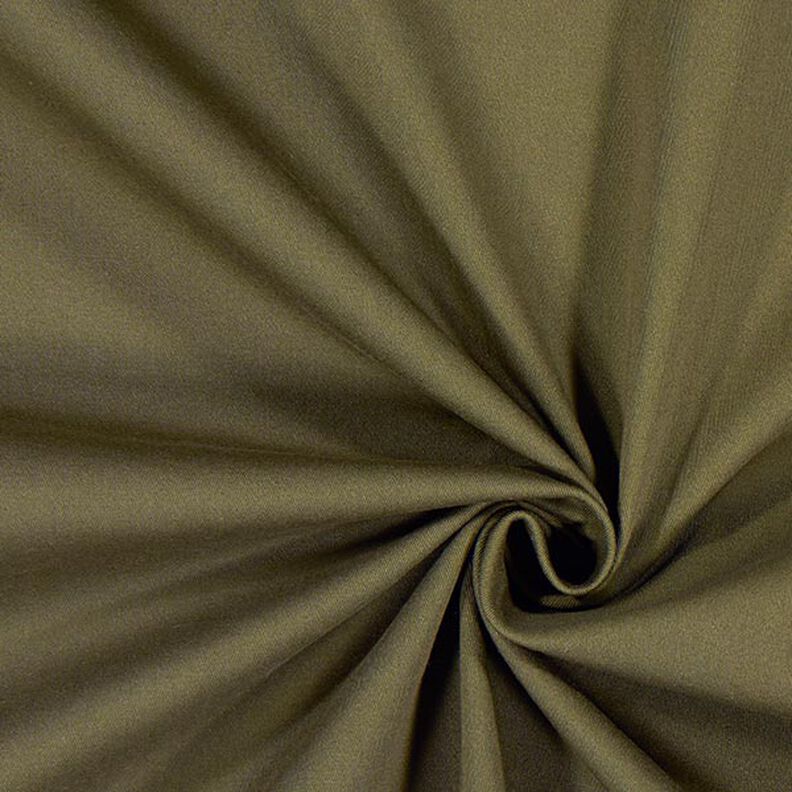 Tissu croisé en coton stretch – olive,  image number 1