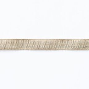 Ruban lin/coton [ 10 mm ] – beige, 