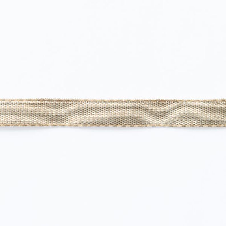 Ruban lin/coton [ 10 mm ] – beige,  image number 1