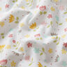 Popeline coton Pré de fleurs et points – blanc,  thumbnail number 2