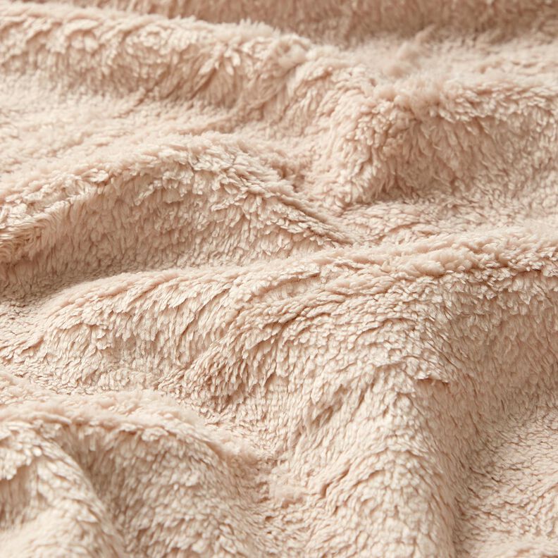 Fourrure synthétique Tissu peluche uni – noix de cajou, image number 2