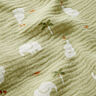 Tissu double gaze de coton Bébés éléphants – pistache,  thumbnail number 2