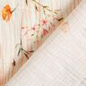 Tissu double gaze de coton Fleurs de printemps – écru/orange pêche,  thumbnail number 4