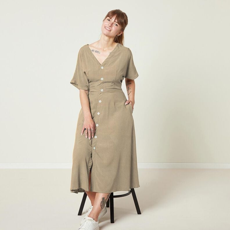 Viscose Stretch Uni – anémone,  image number 8