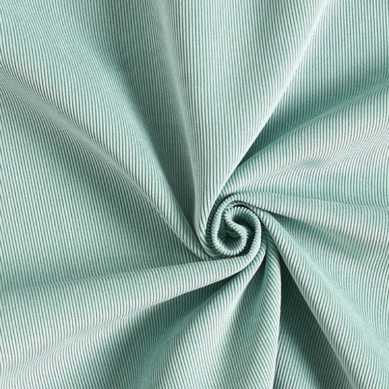 Tissu de revêtement Velours milleraies – turquoise clair,  image number 1