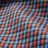 Mélange viscose Carreaux avec paillettes – turquoise/orange,  thumbnail number 5