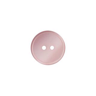 Bouton polyester 2 trous  – rose, 