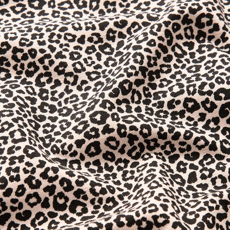 Jersey coton Mini imprimé léopard – nature/noir, image number 2