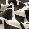Tissu de décoration Jacquard Texture abstraite – noir/écru,  thumbnail number 2