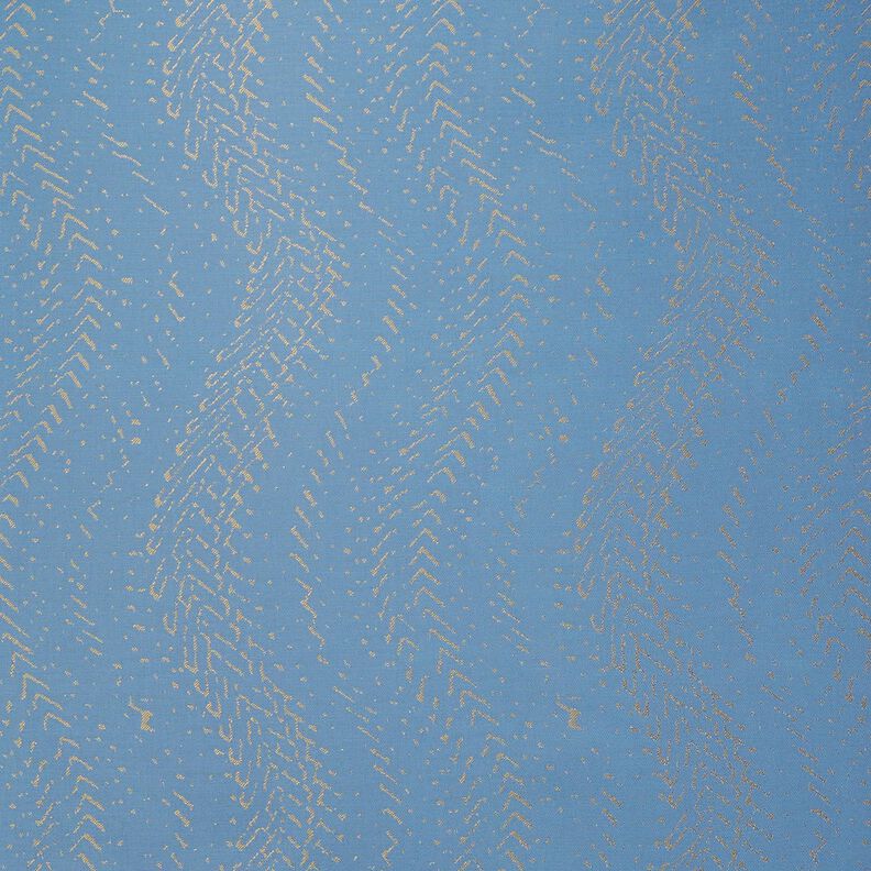 Tissu de doublure Jacquard Motif écaille – bleu/or,  image number 1