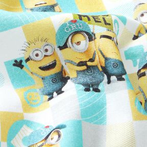 Popeline coton Serviteurs Tissu sous licence | Universal Studios – blanc/turquoise clair, 