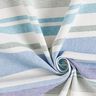 Tissu de décoration Semi-panama Mélange de rayures multicolores recyclé – bleu brillant,  thumbnail number 3