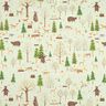 Tissu décoratif Semi-panama Animaux de la forêt – menthe,  thumbnail number 1