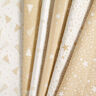 Tissu de décoration Jacquard Lurex Guirlande de flocons de neige – beige clair/or,  thumbnail number 5