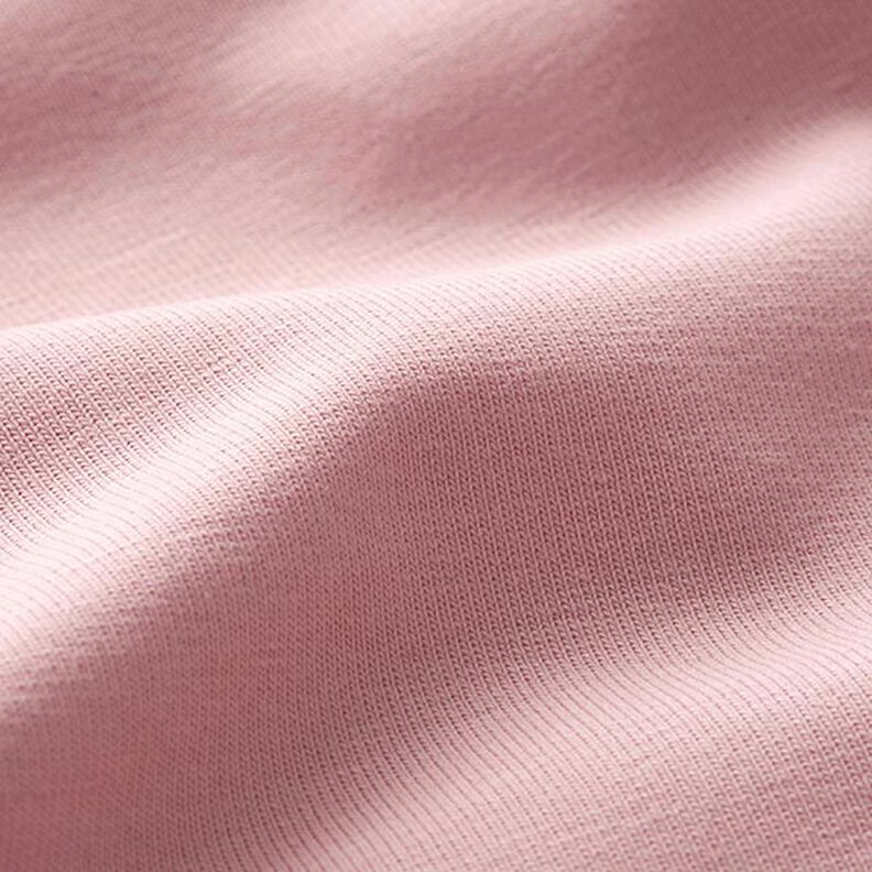 Jersey coton Medium uni – vieux rose clair,  image number 4