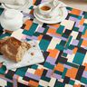 Tissu de décoration Canvas Variété de couleurs – pétrole/mauve,  thumbnail number 7