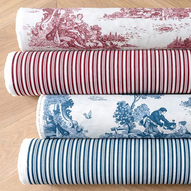 Tissu de décoration Semi-panama Berger – bleu jean/écru,  image number 6