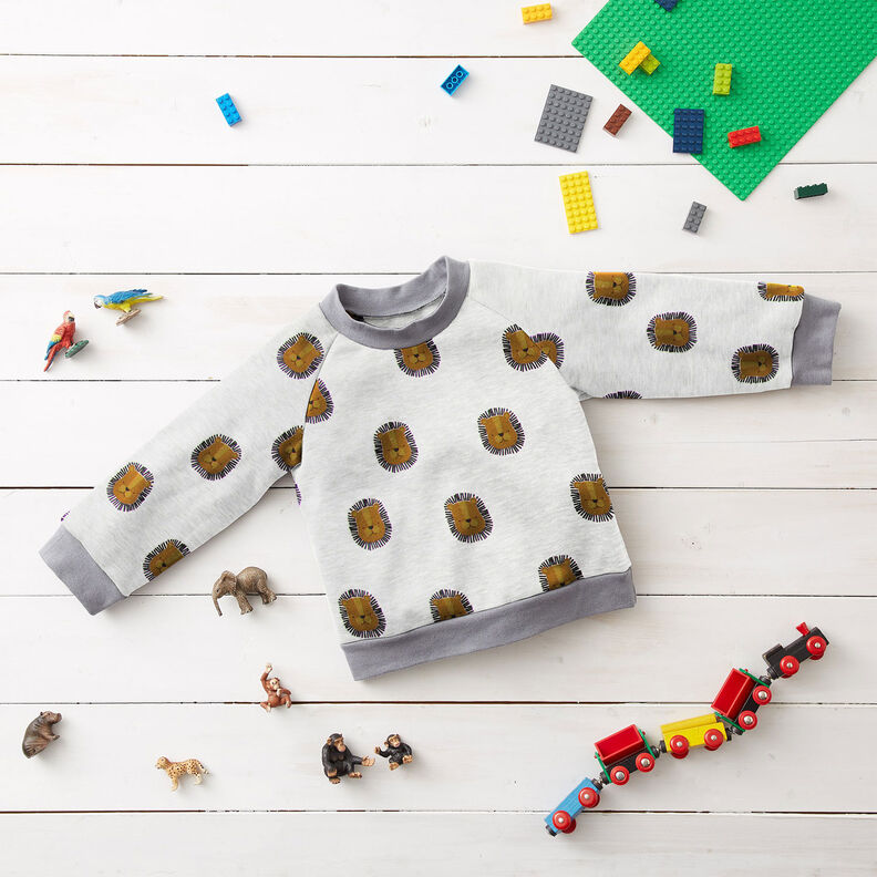 Sweatshirt Lions | by Poppy – écru/brun faon,  image number 6