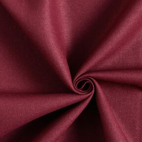 Pur lin lourd Uni – rouge bordeaux, 