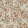 Tissu double gaze de coton Sommerblumen – taupe clair/marron moyen,  thumbnail number 1