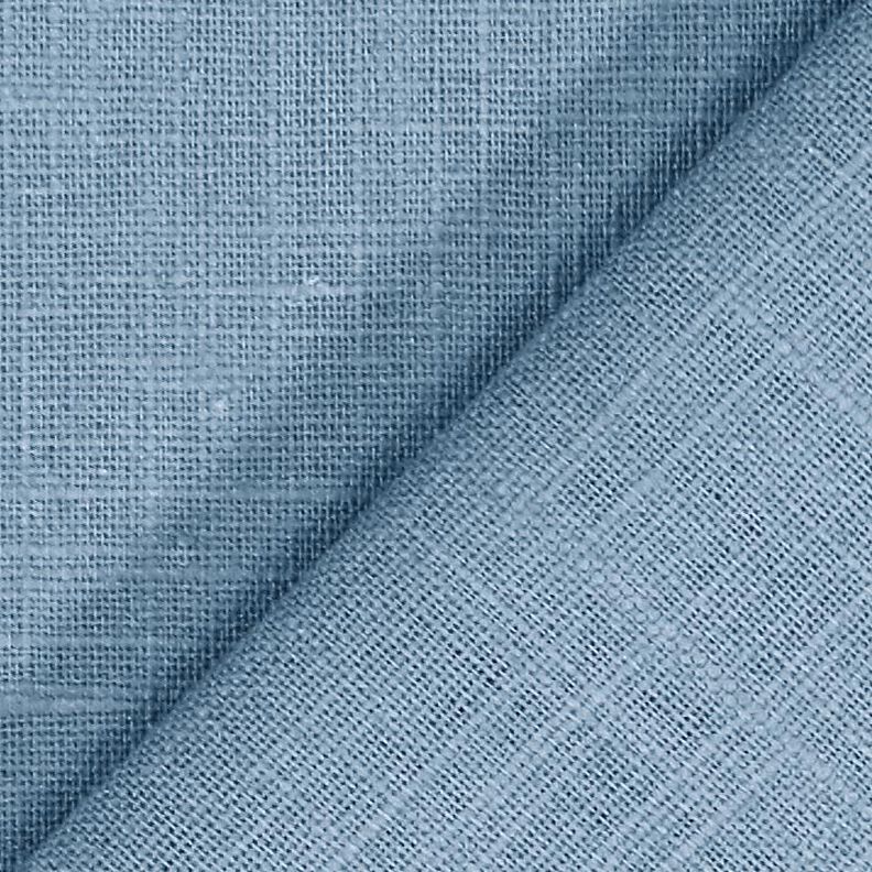Tissu de lin en ramie mélangée medium – bleu pigeon,  image number 3