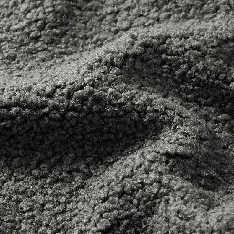 Tissu de revêtement Aspect peau de mouton – gris foncé,  image number 2