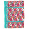Viscose Voile grande bordure fleurie Panel – pétrole,  thumbnail number 1