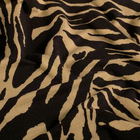 Jersey viscose Imprimé zèbre – mocca/noir, 