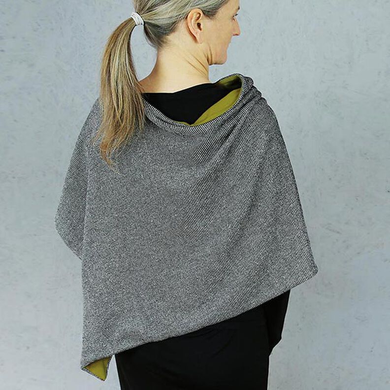 Poncho asymétrique réversible FRAU PENNY | Patron prêt à découper | Taille unique,  image number 5