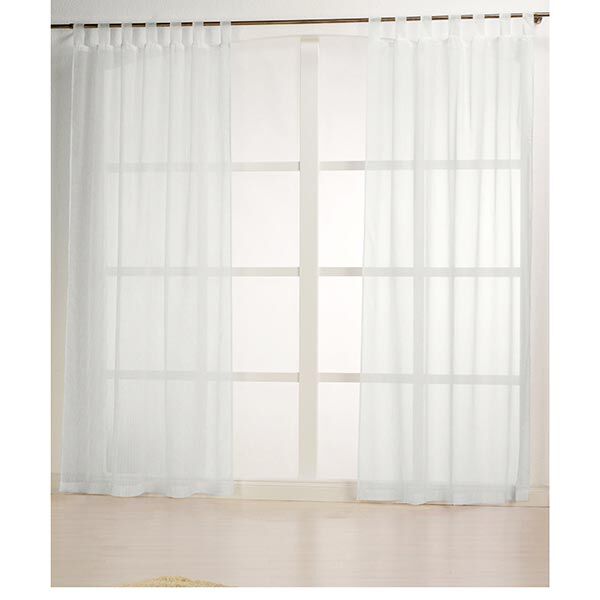 Tissu rideau rayures effet fil 300 cm – blanc,  image number 5