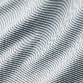 Bord-côtes tubulaire, fines rayures – bleu jean/écru, 