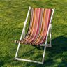 Extérieur Tissu pour chaise longue Rayures verticales 44 cm – carmin/blanc,  thumbnail number 4