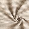 Tissu pour manteau Mélange de laine Motif pied-de-poule pailleté – mocca/écru,  thumbnail number 3