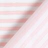 Tissu en coton Cretonne rayures décontractées – rose clair/blanc,  thumbnail number 4