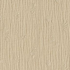Tissu double gaze de coton broderie fleurs et branches – anémone, 