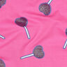 Jersey coton Sucettes en forme de cœur à paillettes | Poppy Fabrics – rose vif,  thumbnail number 2