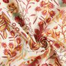 Mélange viscose Fleurs rétro – ivoire/myrtille,  thumbnail number 3