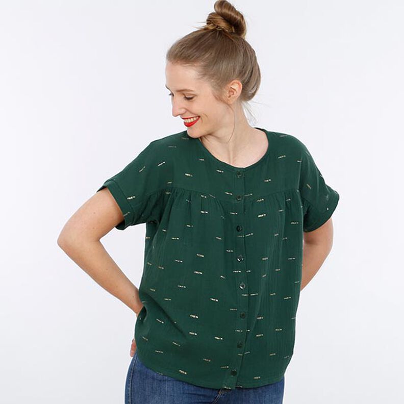 FRAU SUZY - Chemisier ample à manches courtes et volants, Studio Schnittreif | XS - XXL,  image number 11