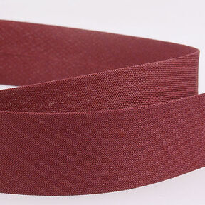 Biais Polycotton [20 mm] – rouge bordeaux, 