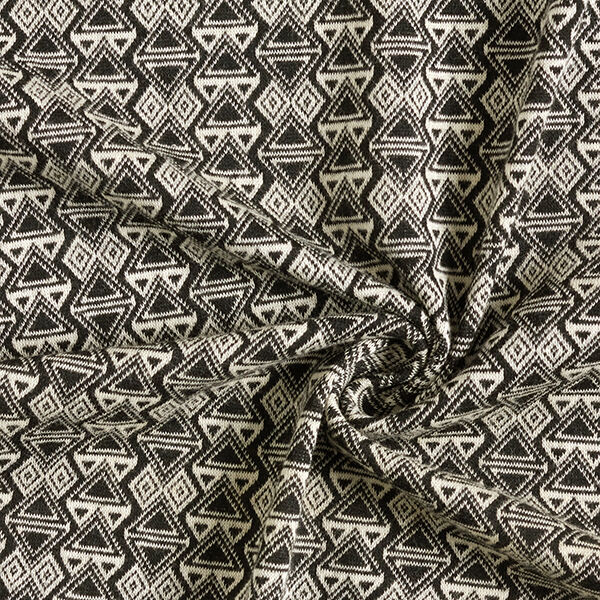 Maille jacquard Triangles – noir/blanc,  image number 3
